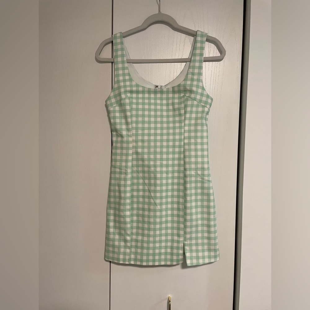 Green Gingham Dress